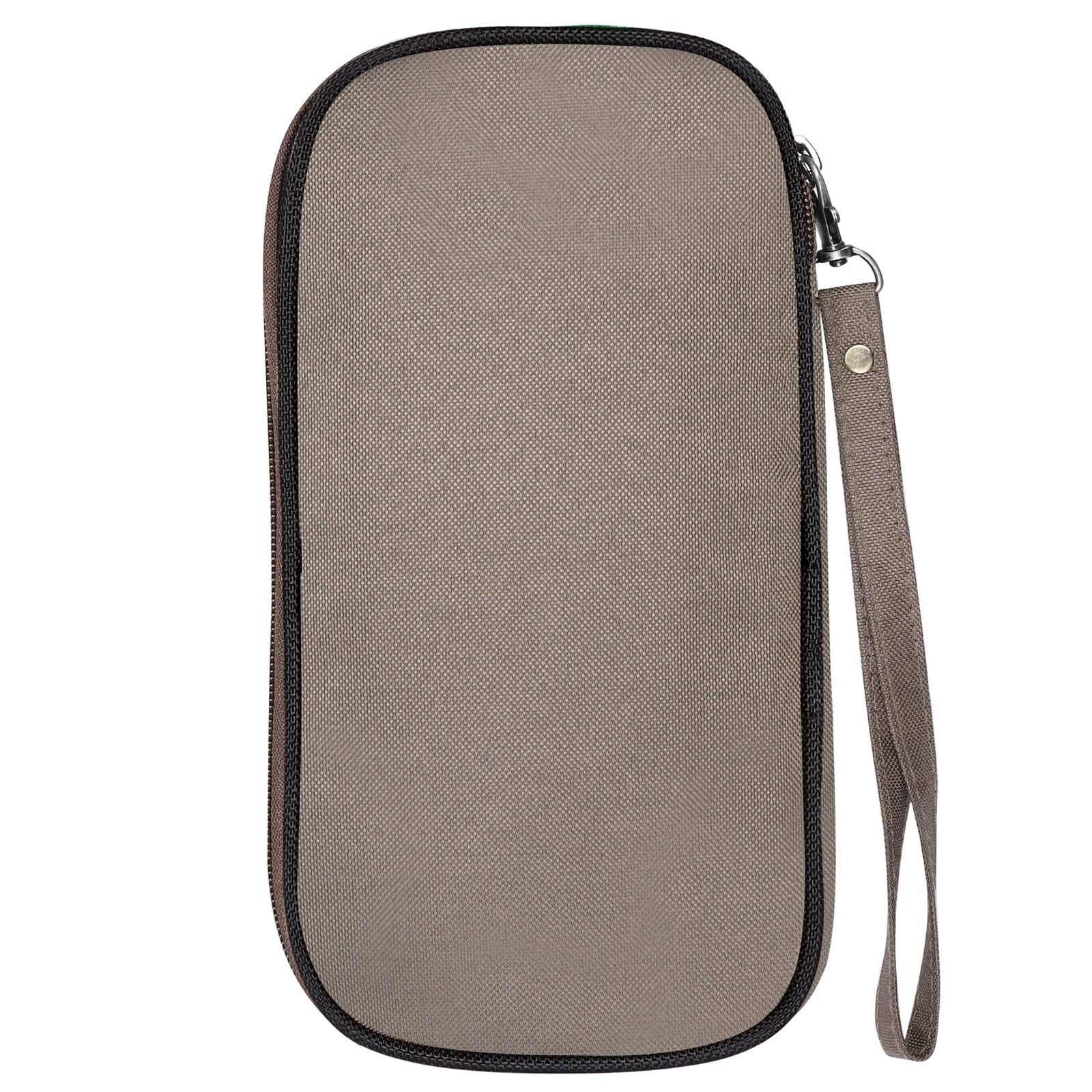 Grey & Black PVC Coated Matty Fabric Family Passport Organizer OG14