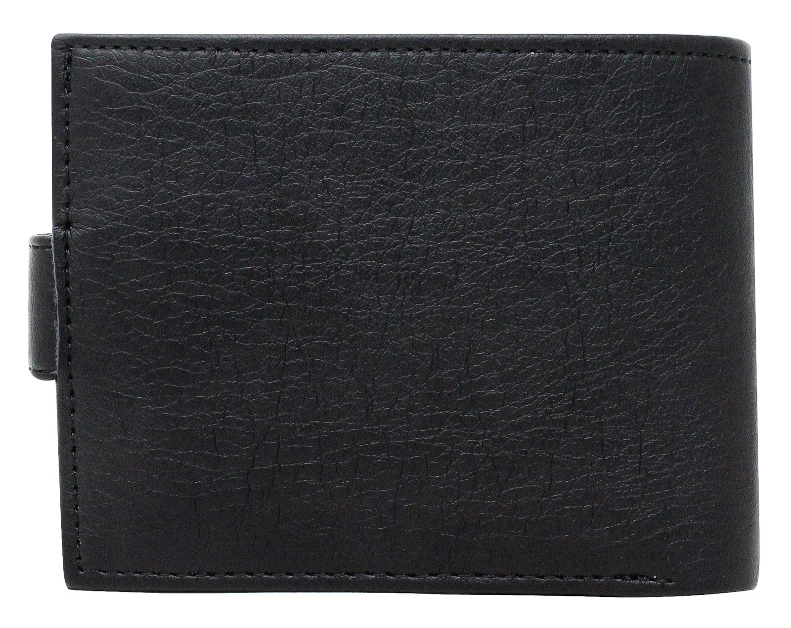 Black Removable Card Holder Bi-Fold Faux Leather 7 ATM Card Slots Wallet For Men WL08