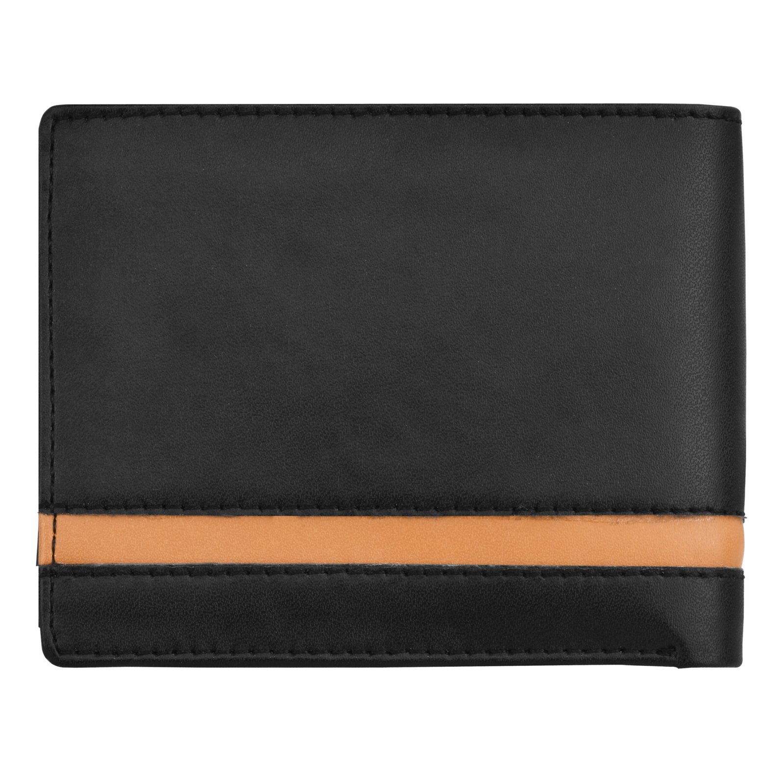 Black Edition Bi-Fold Faux Leather 3 ATM Card Slots Wallet For Men WL42