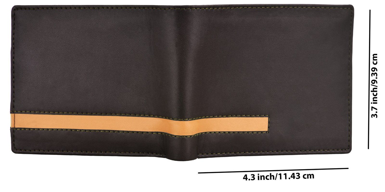 Brown Designer Bi-Fold Faux Leather 3 ATM Card Slots Wallet For Men WL43