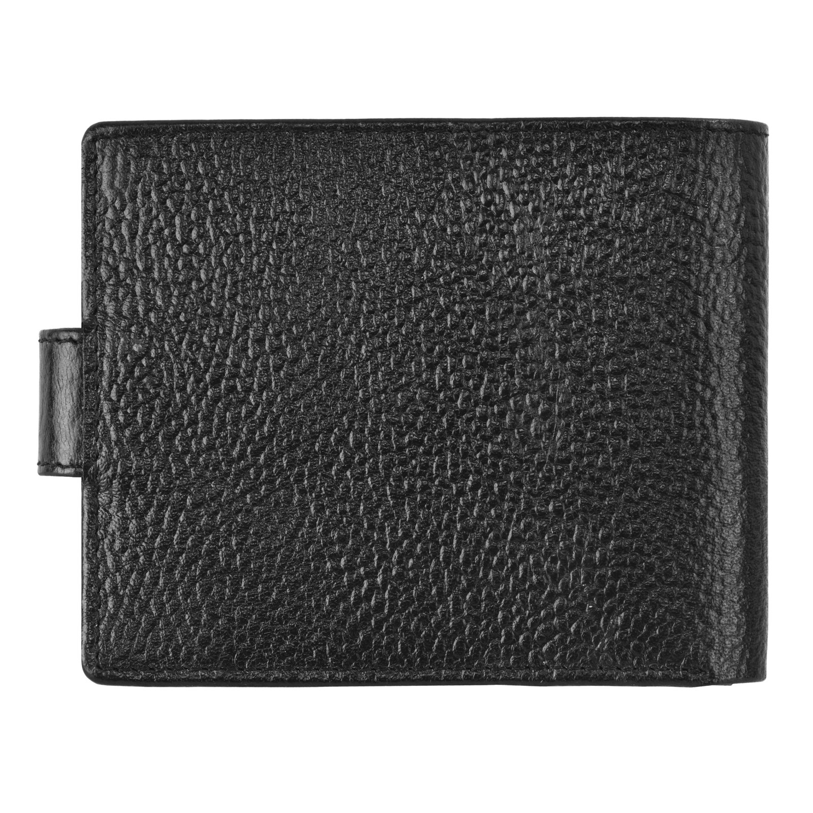 Black Removable Card Holder Bi-Fold Genuine Leather 6 ATM Card Slots Wallet WL502