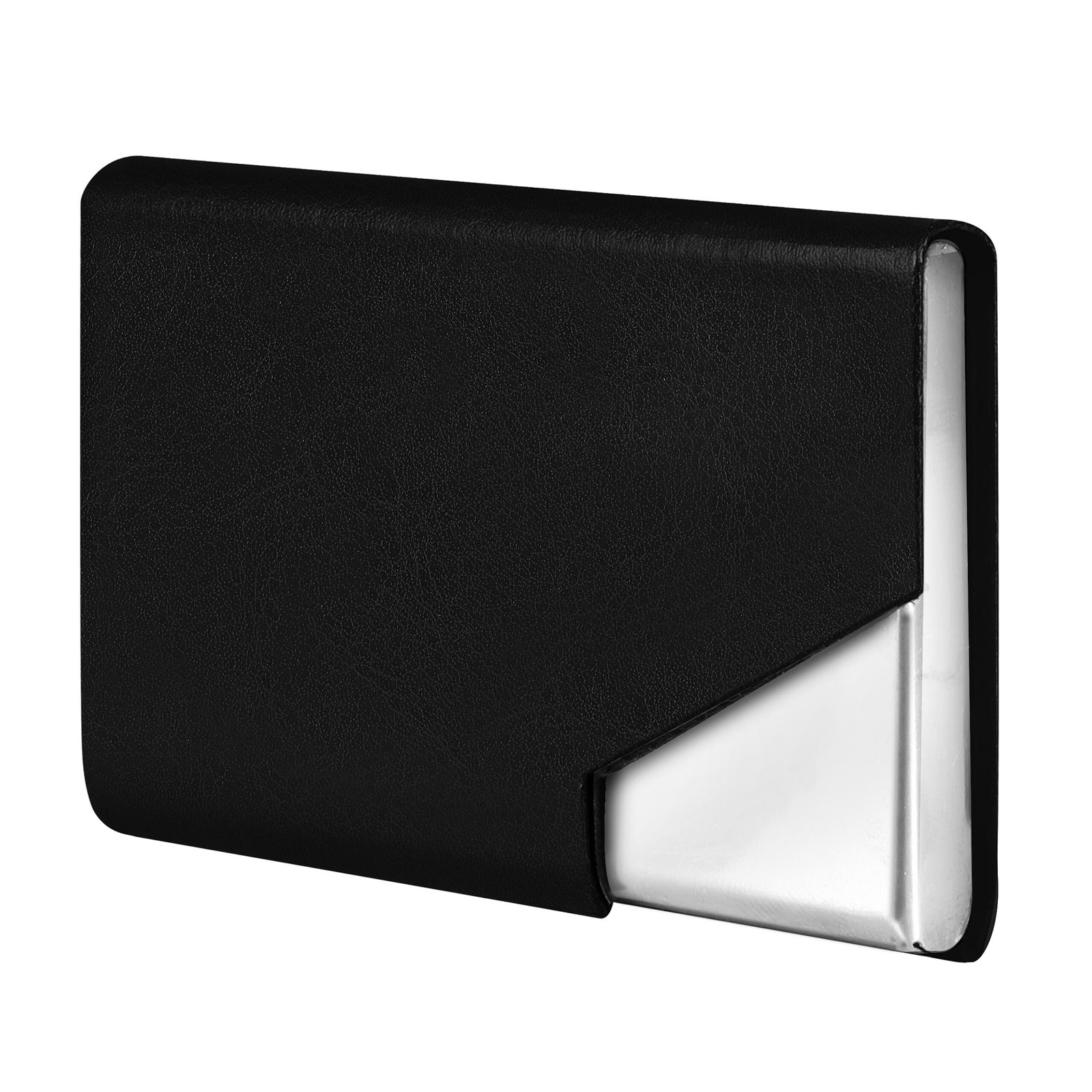 Black Small Pocket Sized Metal ID, Credit-Debit Card Holder WL602