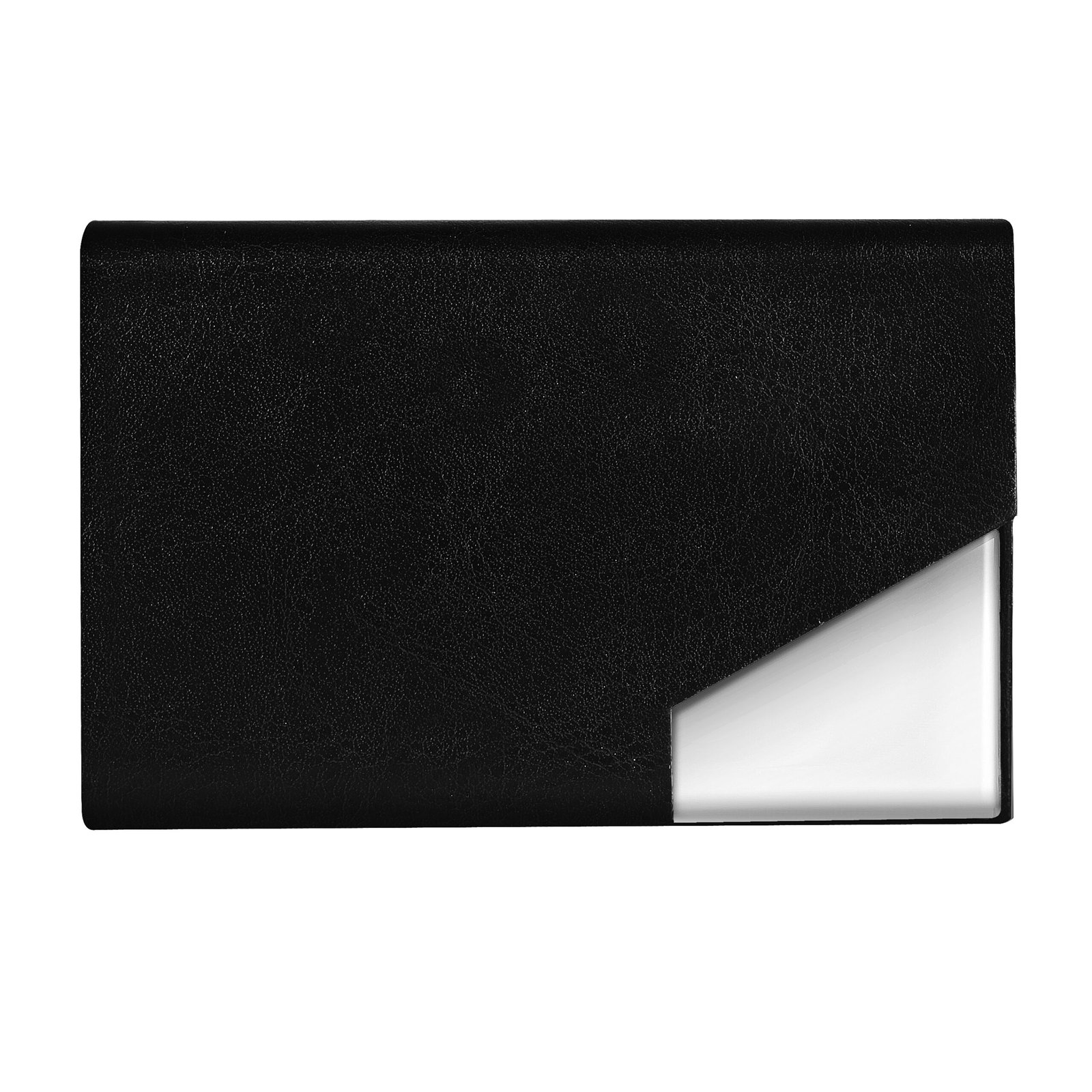 Black Small Pocket Sized Metal ID, Credit-Debit Card Holder WL602