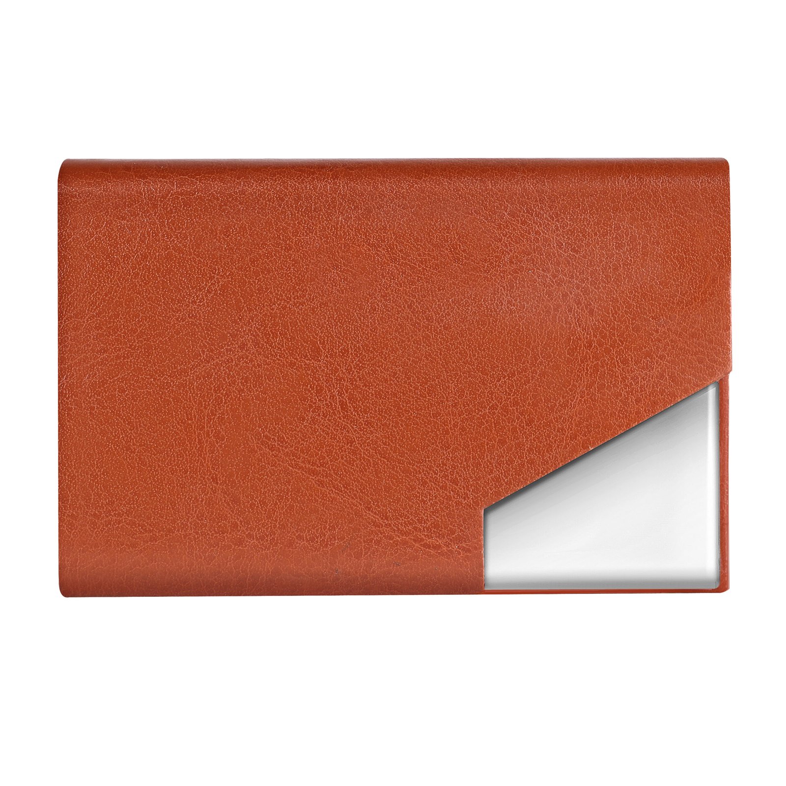 Tan Small Pocket Sized Metal ID, Credit-Debit Card Holder WL604