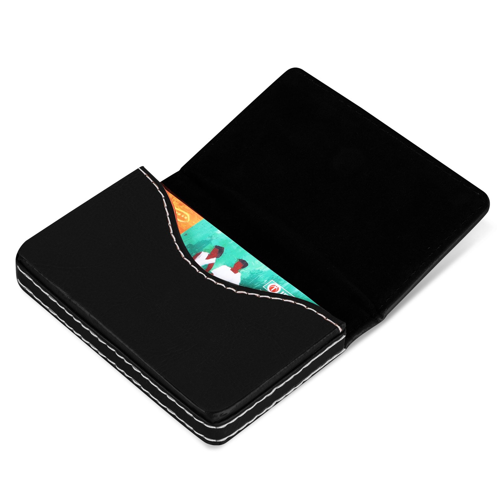 Black Small Pocket Sized ID, Credit-Debit Card Holder WL611