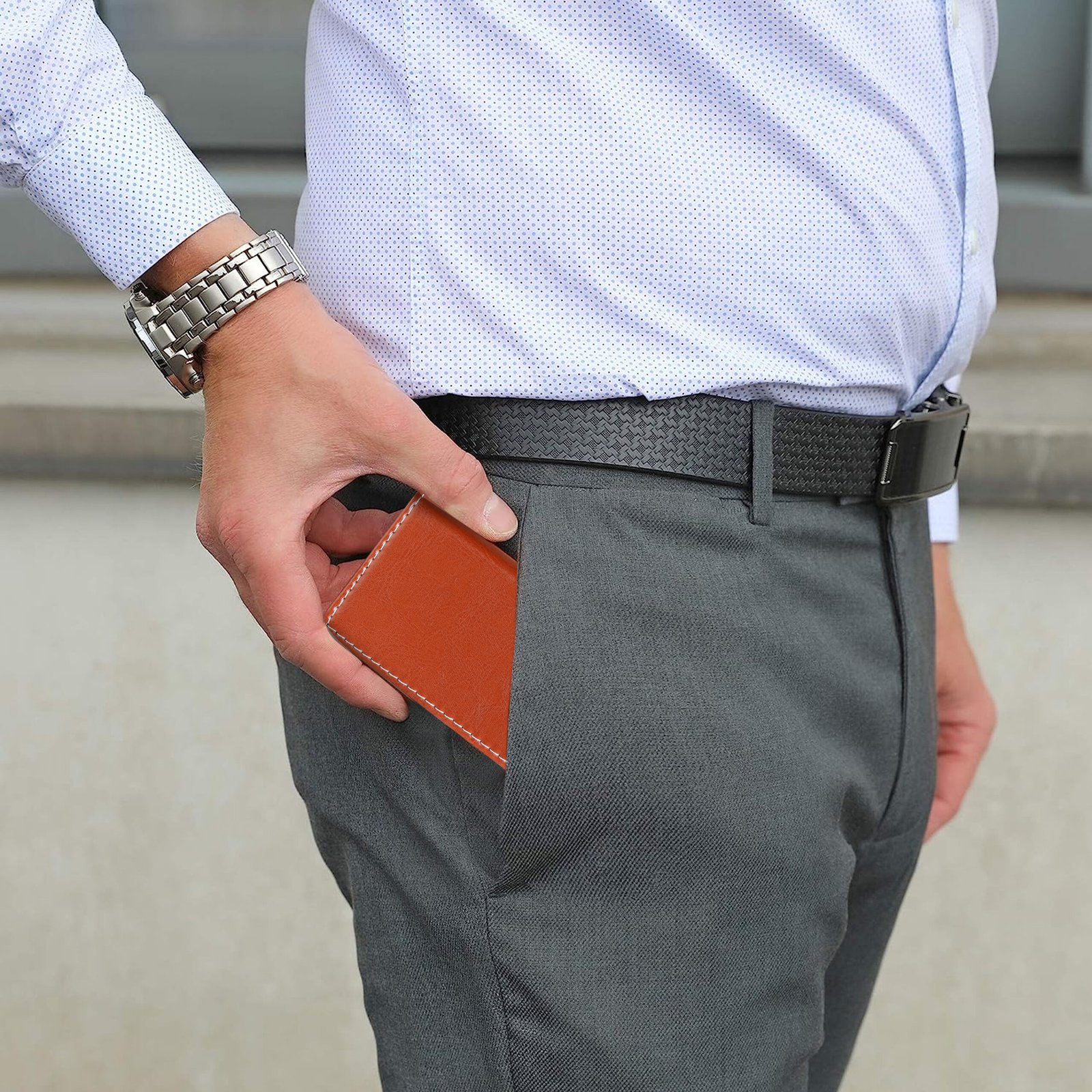 Tan Small Pocket Sized ID, Credit-Debit Card Holder WL613