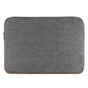 Laptop Sleeve for 15.6″ – Grey & Tan, Zipper, Water Repellent LS02