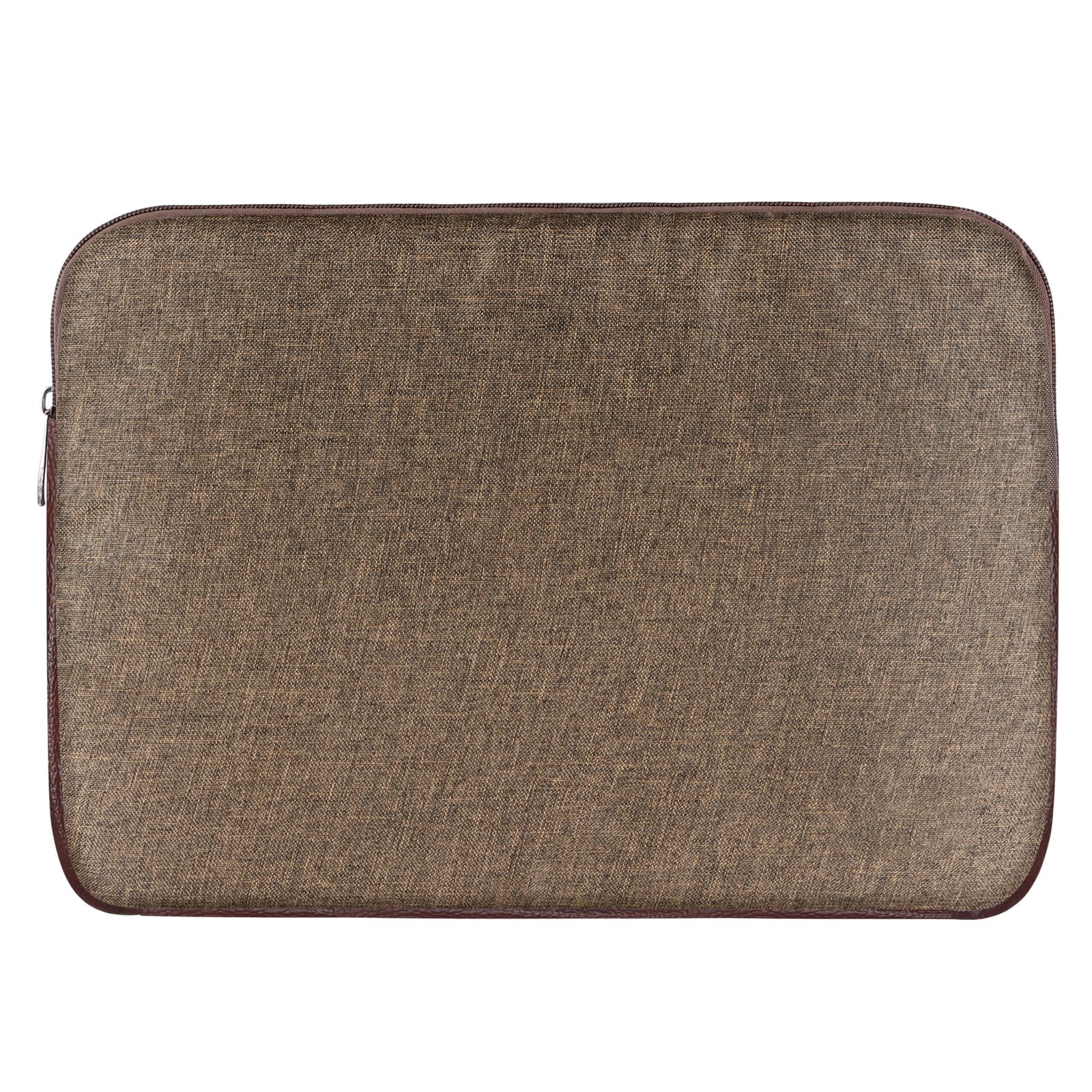 Laptop Sleeve for 15.6" - Khakhi & Brown, Zipper, Water Repellent LS03