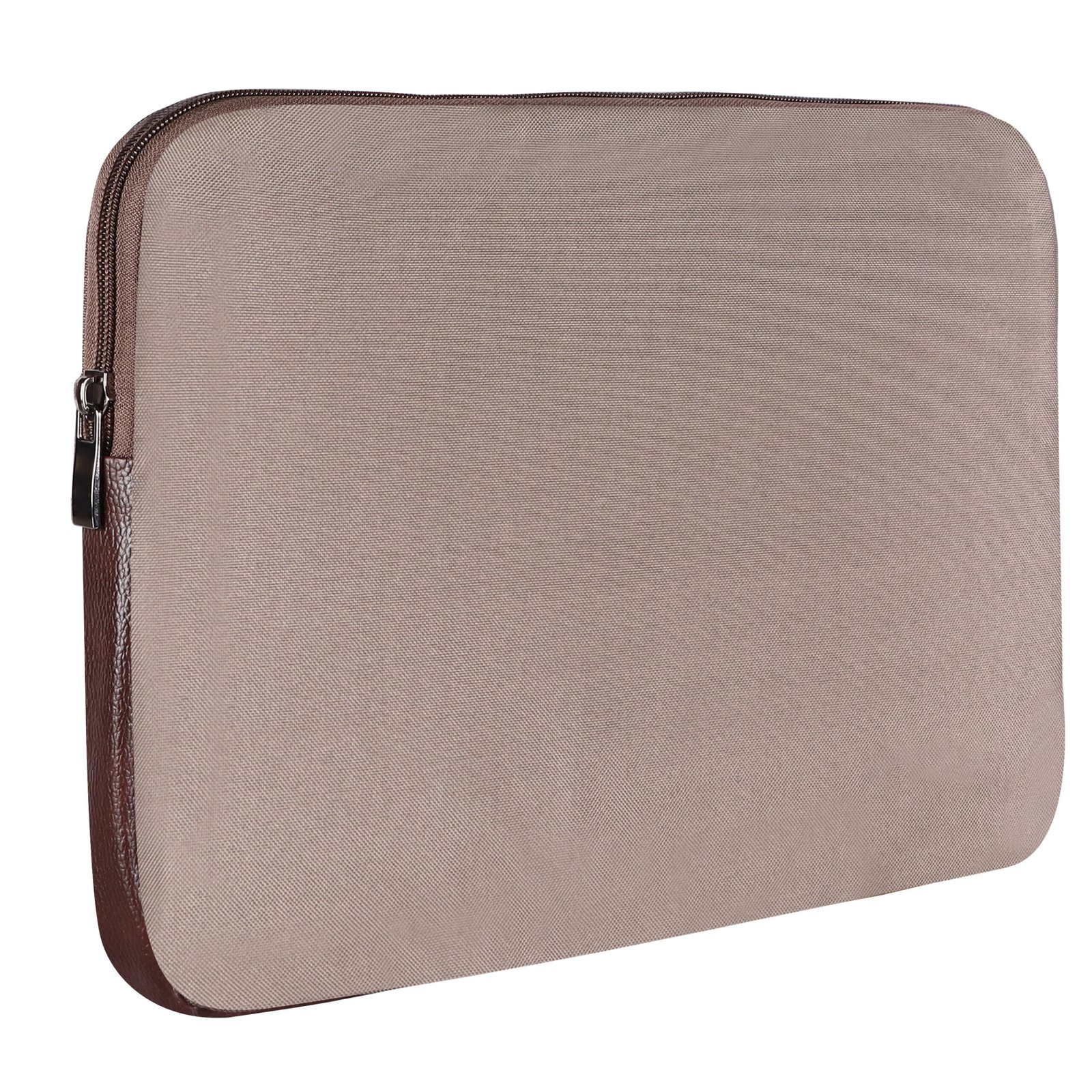 Laptop Sleeve for 15.6" - Mink Grey & Brown, Zipper, Water Repellent LS06